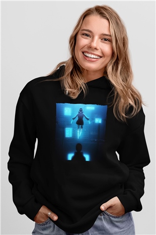 Ferry Corsten Siyah Unisex Kapüşonlu Sweatshirt