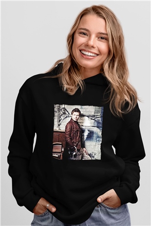 Ferry Corsten Siyah Unisex Kapüşonlu Sweatshirt
