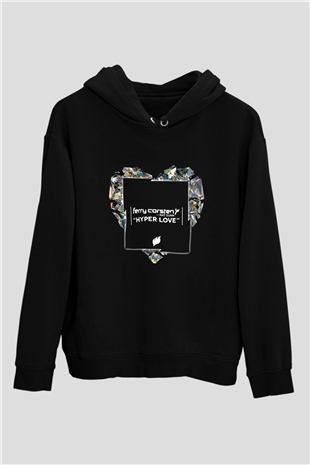 Ferry Corsten Siyah Unisex Kapüşonlu Sweatshirt