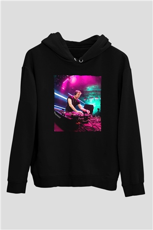 Ferry Corsten Siyah Unisex Kapüşonlu Sweatshirt