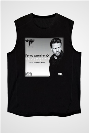 Ferry Corsten Siyah Unisex Kolsuz Tişört