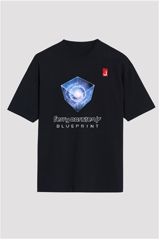 Ferry Corsten Siyah Unisex Oversize Tişört T-Shirt