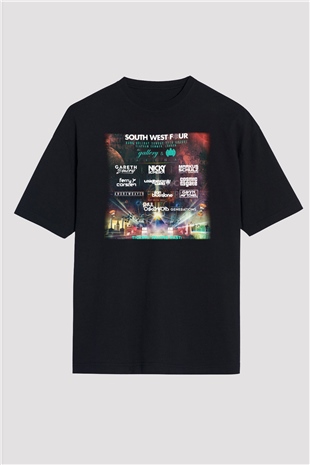 Ferry Corsten Siyah Unisex Oversize Tişört T-Shirt