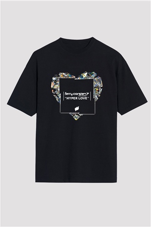 Ferry Corsten Siyah Oversize Tişört Oversize T-shirt - TişörtFabrikası