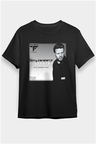 Ferry Corsten Siyah Unisex Tişört T-Shirt - TişörtFabrikası