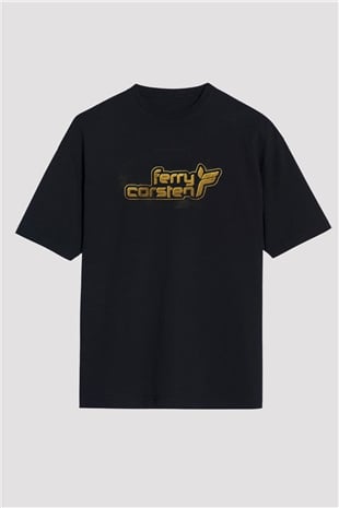 Ferry Corsten Siyah Oversize Tişört Oversize T-shirt - TişörtFabrikası