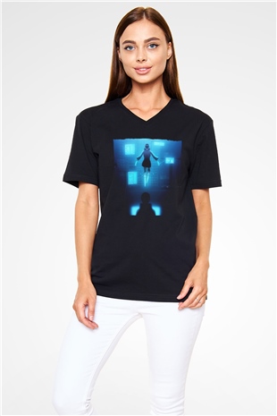 Ferry Corsten Siyah Unisex V Yaka Tişört