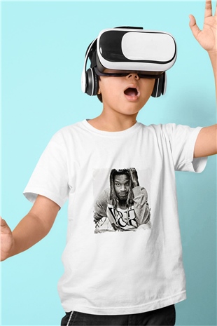 Fetty Wap Baskılı Unisex Beyaz Çocuk Tişört