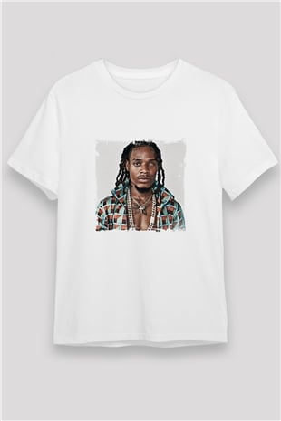 Fetty Wap Baskılı Unisex Beyaz Tişört