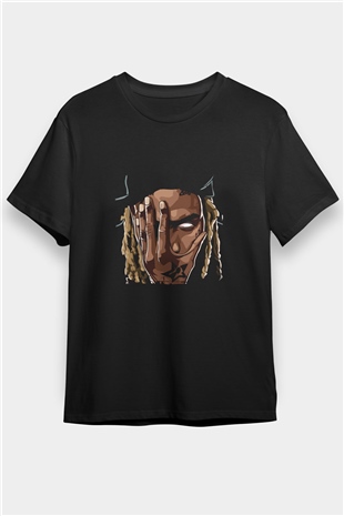 Fetty Wap Baskılı Unisex Siyah Tişört