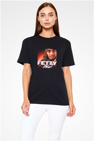 Fetty Wap Baskılı Unisex Siyah Tişört