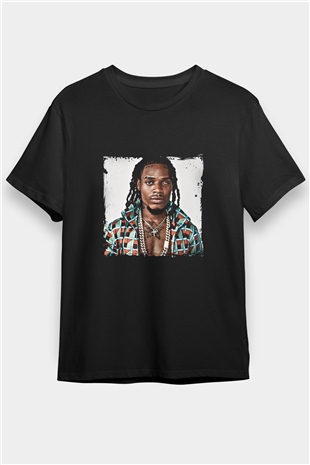 Fetty Wap Baskılı Unisex Siyah Tişört