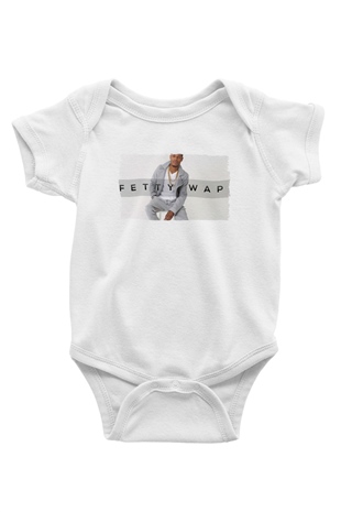 Fetty Wap Beyaz Bebek Body - Zıbın