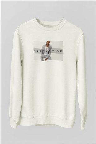 Fetty Wap Beyaz Unisex Sweatshirt