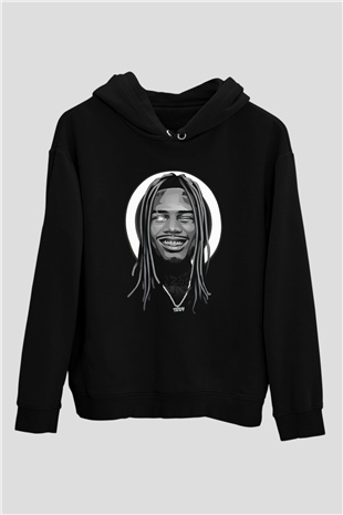 Fetty Wap Siyah Unisex Kapüşonlu Sweatshirt