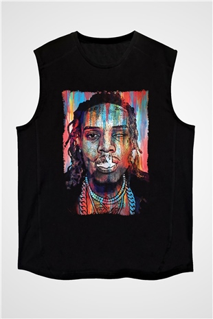 Fetty Wap Siyah Unisex Kolsuz Tişört