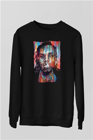 Fetty Wap Siyah Unisex Sweatshirt