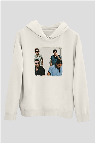 Fidlar Baskılı Unisex Beyaz Hoodie