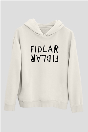 Fidlar Beyaz Unisex Kapşonlu Sweatshirt