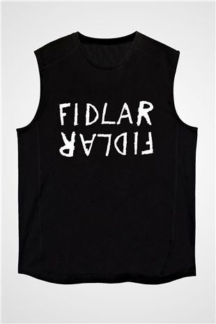 Fidlar Siyah Unisex Kolsuz Tişört