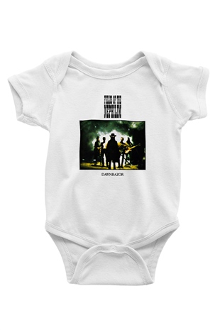 Fields of the Nephilim Baskılı Unisex Beyaz Bebek Body - Zıbın
