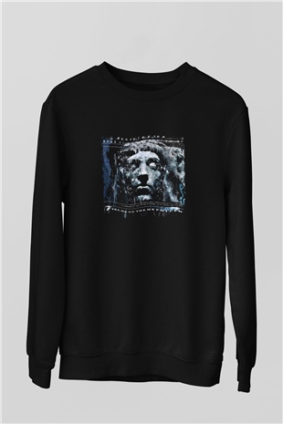 Fields of the Nephilim Baskılı Unisex Siyah Sweatshirt