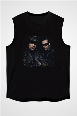 Fields of the Nephilim Baskılı Unisex Siyah Kolsuz Tişört