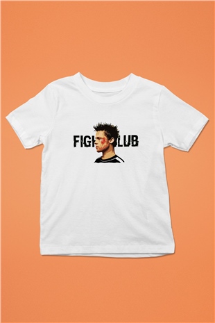 Fight Club Dövüş Klubü Baskılı Beyaz Unisex Çocuk Tişört