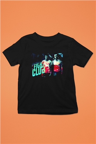 Fight Club Dövüş Klubü Baskılı Siyah Unisex Çocuk Tişört