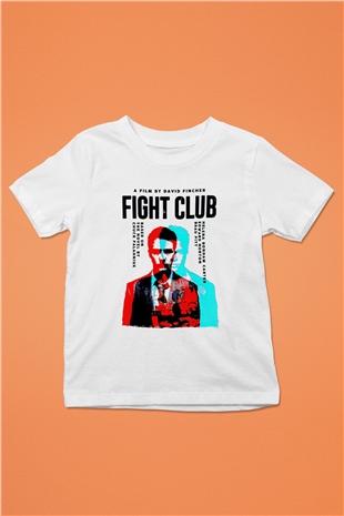 Fight Club Dövüş Klubü Beyaz Unisex  Çocuk Tişört