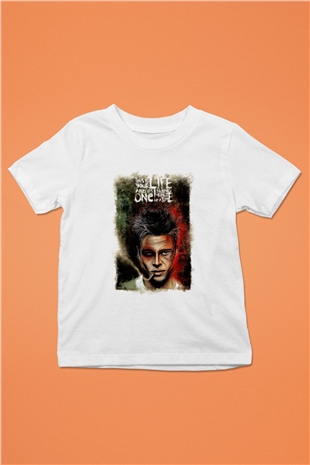 Fight Club Dövüş Klubü Beyaz Unisex  Çocuk Tişört