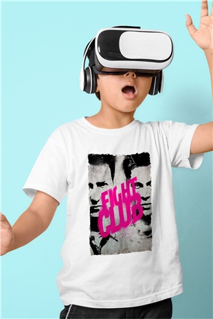 Fight Club Dövüş Klubü Beyaz Unisex  Çocuk Tişört