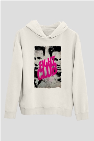 Fight Club Dövüş Klubü Beyaz Unisex Hoodie