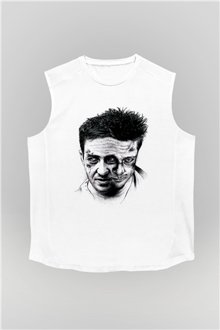 Fight Club Dövüş Klubü Beyaz Unisex Kolsuz Tişört