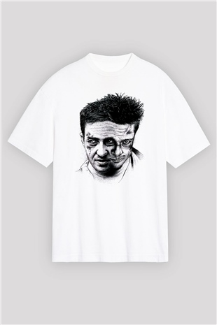 Fight Club Dövüş Klubü Beyaz Unisex Oversize Tişört