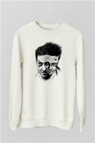 Fight Club Dövüş Klubü Beyaz Unisex Sweatshirt