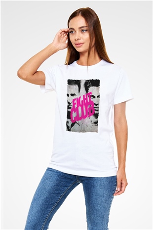 Fight Club Dövüş Klubü Beyaz Unisex Tişört