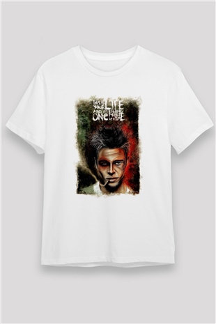 Fight Club Dövüş Klubü Beyaz Unisex Tişört