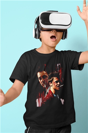 Fight Club Dövüş Klubü Siyah Unisex  Çocuk Tişört