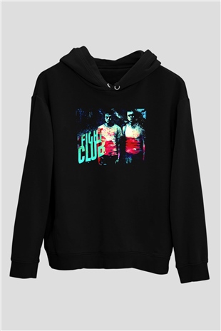 Fight Club Dövüş Klubü Siyah Unisex Kapüşonlu Sweatshirt