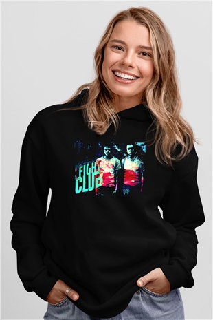 Fight Club Dövüş Klubü Siyah Unisex Kapüşonlu Sweatshirt