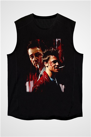 Fight Club Dövüş Klubü Siyah Unisex  Kolsuz Tişört