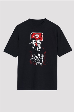 Fight Club Dövüş Klubü Siyah Unisex Oversize Tişört