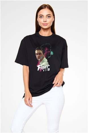 Fight Club Dövüş Klubü Siyah Unisex Oversize Tişört
