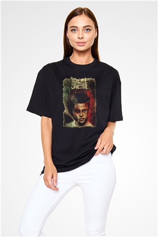 Fight Club Dövüş Klubü Siyah Unisex Oversize Tişört