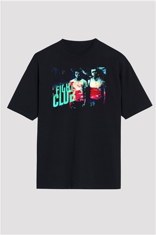 Fight Club Dövüş Klubü Siyah Unisex Oversize Tişört