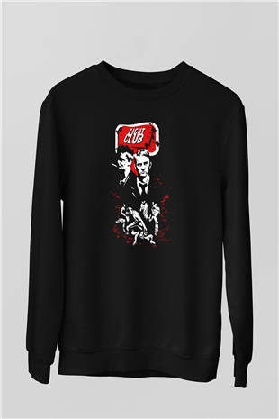 Fight Club Dövüş Klubü Siyah Unisex Sweatshirt