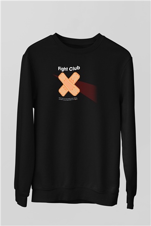 Fight Club Dövüş Klubü Siyah Unisex Sweatshirt