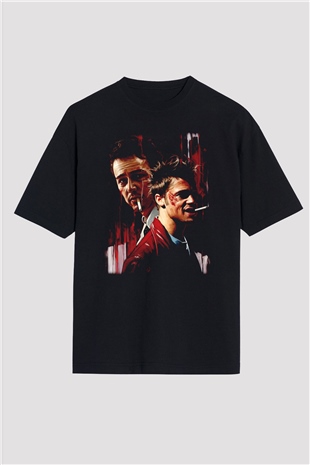 Fight Club Dövüş Klubü Siyah Oversize Tişört