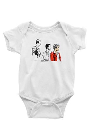 Fight Club (Tyler Durden) Baskılı Beyaz Unisex Bebek Body - Zıbın